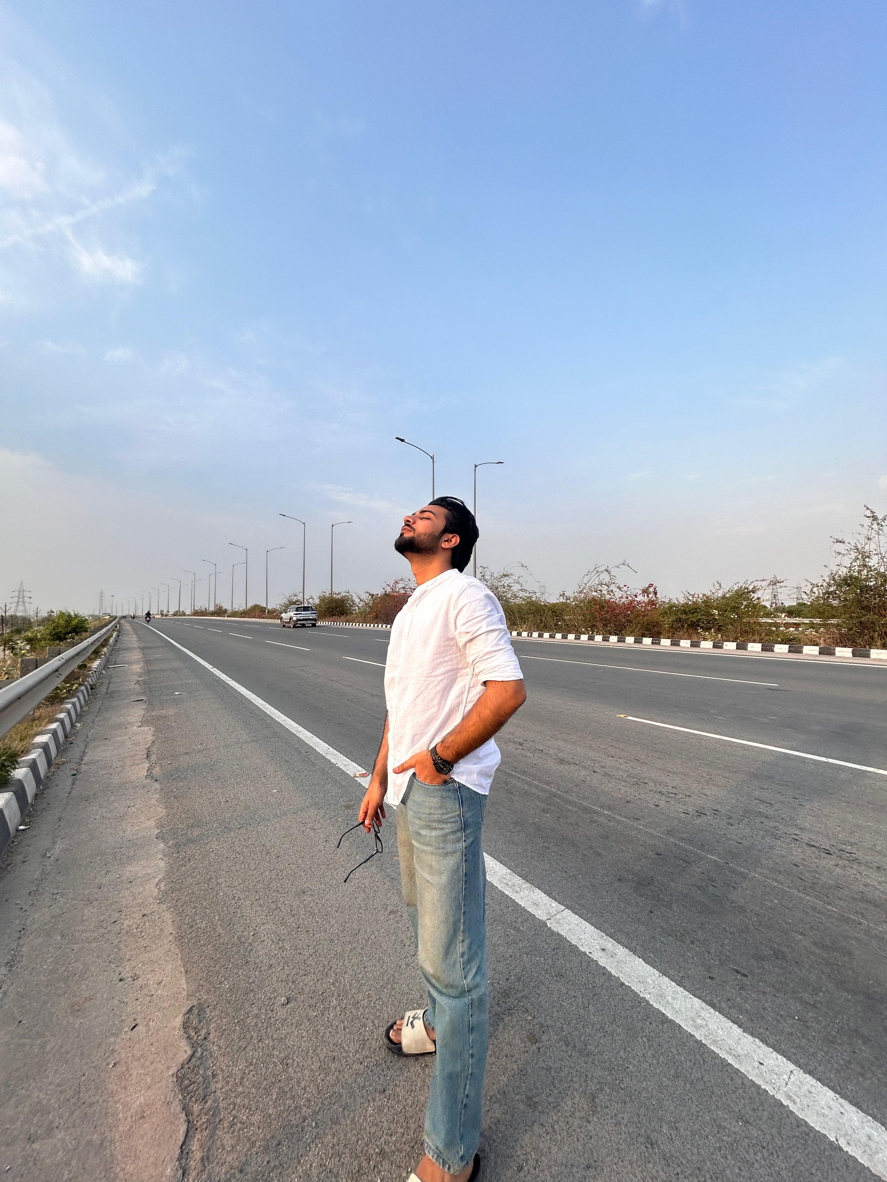 On an open road